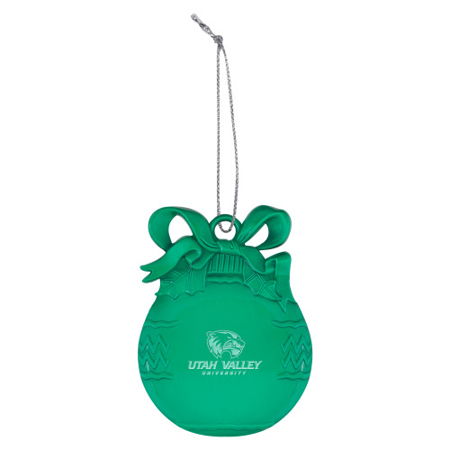  Green Bulb Ornament - Utah Valley University Engraved