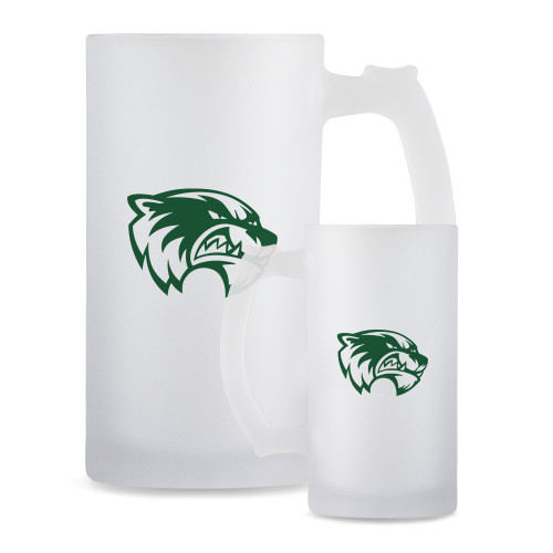  Full Color Decorative Frosted Glass Mug 16oz - Primary Logo