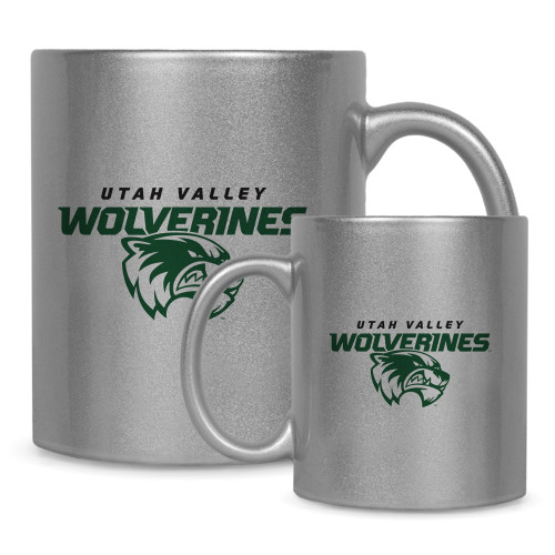  Full Color Silver Metallic Mug 11oz - Secondary Logo
