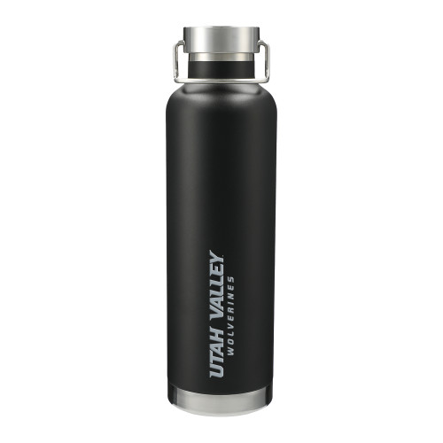  Thor Copper Vacuum Insulated Black Bottle 32oz - Utah Valley Word Mark Engraved