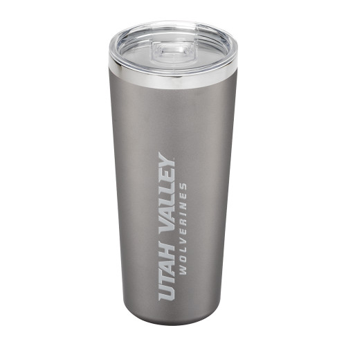  Thor Vacuum Insulated Grey Tumbler 22oz - Utah Valley Word Mark Engraved