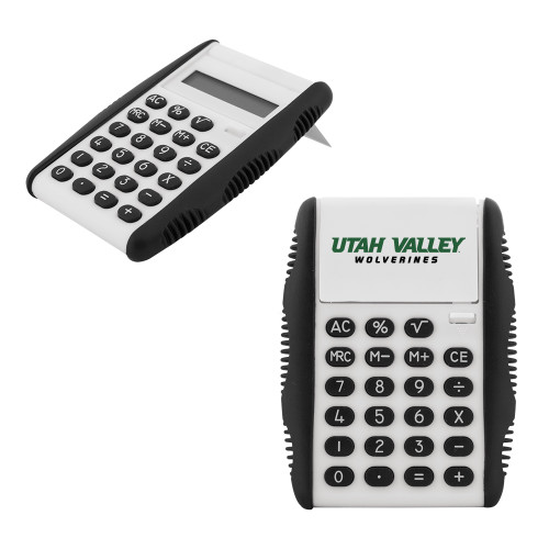  White Flip Cover Calculator - Utah Valley Word Mark