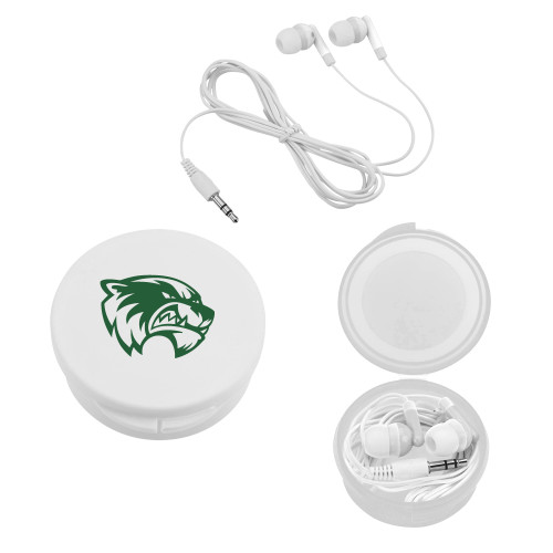  Ear Buds in White Case - Primary Logo