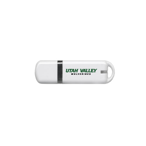  USB White Pen Drive 4G - Utah Valley Word Mark
