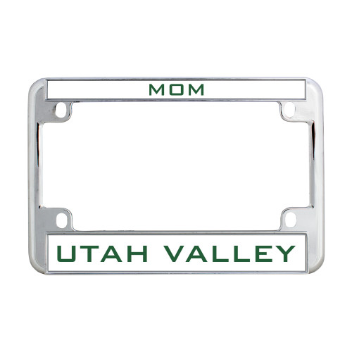  Metal Motorcycle License Plate Frame in Chrome - UTAH VALLEY