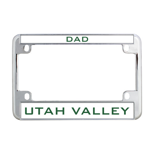  Metal Motorcycle License Plate Frame in Chrome - UTAH VALLEY