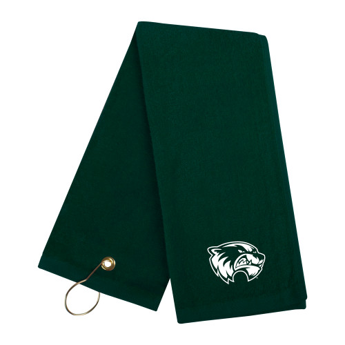  Dark Green Golf Towel - Primary Logo