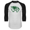 Thumbnail image for  White/Black Raglan Baseball T Shirt