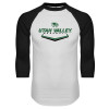Thumbnail image for  White/Black Raglan Baseball T Shirt