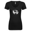 Thumbnail image for  Next Level Womens Black Ideal V Tee