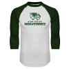 Thumbnail image for  White/Dark Green Raglan Baseball T Shirt