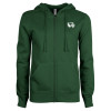 Thumbnail image for  ENZA Womens Dark Green Fleece Full Zip Hoodie