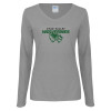 Thumbnail image for  Womens Grey Long Sleeve V Neck Tee 