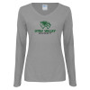 Thumbnail image for  Womens Grey Long Sleeve V Neck Tee 