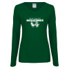 Thumbnail image for  Womens Dark Green Long Sleeve V Neck Tee 