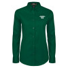 Thumbnail image for  Womens Dark Green Twill Button Down Long Sleeve 