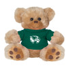 Thumbnail image for  Plush Big Paw 8 1/2 inch Brown Bear w/Dark Green Shirt