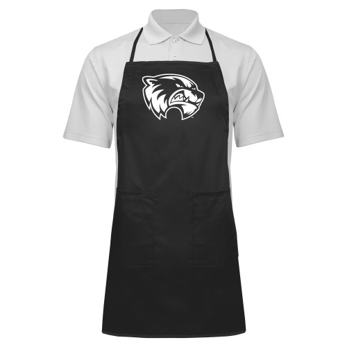  Full Length Black Apron - Primary Logo