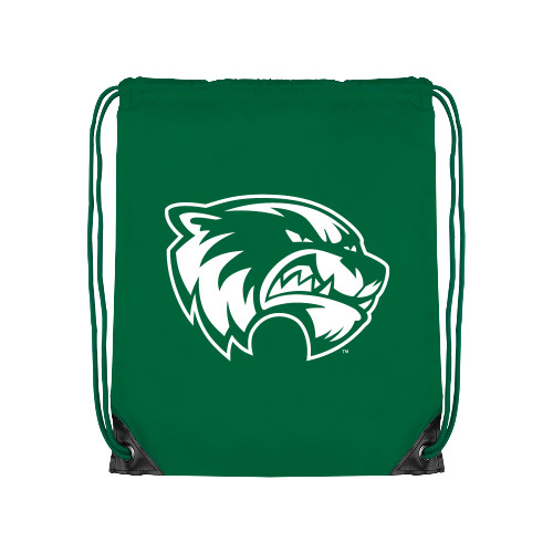  Kelly Green Drawstring Backpack - Primary Logo
