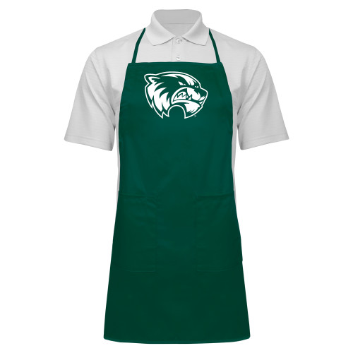  Full Length Dark Green Apron - Primary Logo