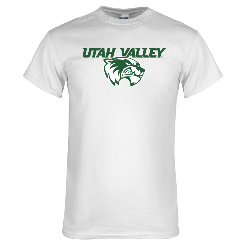  White T Shirt - Utah Valley Logo