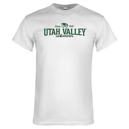  White T Shirt - Utah Valley Since 1941