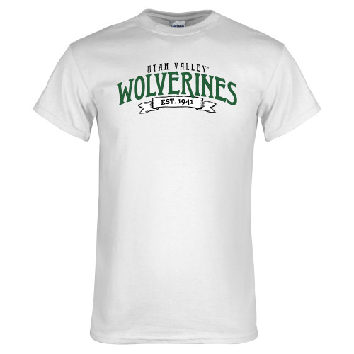  White T Shirt - Utah Valley Wolverines Est 1941