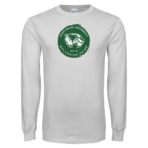  White Long Sleeve T Shirt - Wolverine Pride