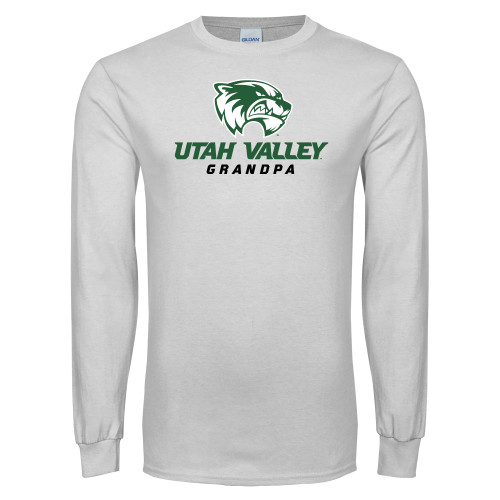  White Long Sleeve T Shirt - Grandpa