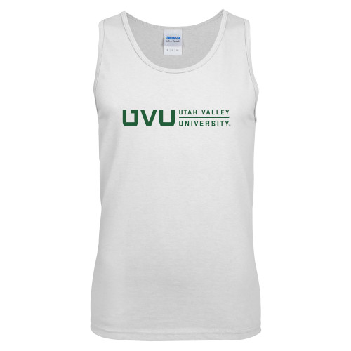  White Tank Top - UVU Utah Valley University Horizontal