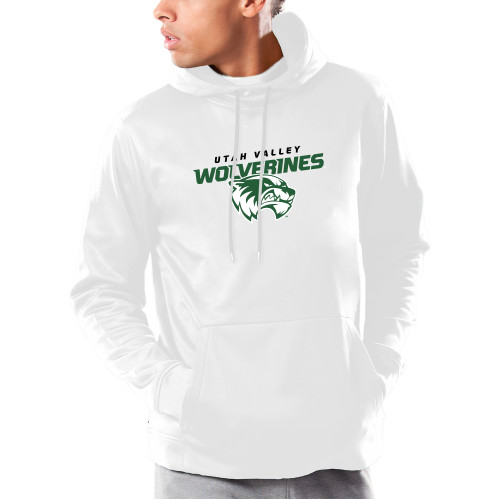  Under Armour White Armour Fleece Hoodie - Secondary Logo