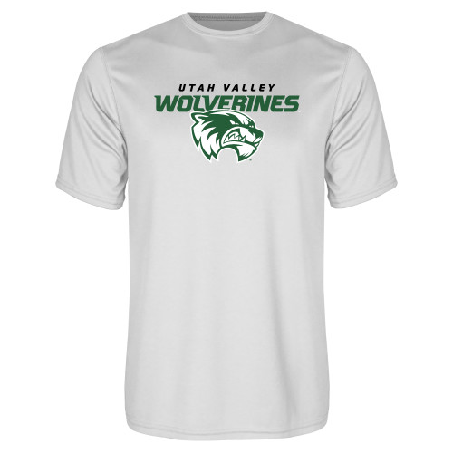  White Performance Tee - Secondary Logo