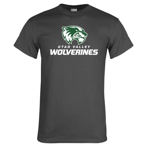  Charcoal T Shirt - Utah Valley Wolverines Logo