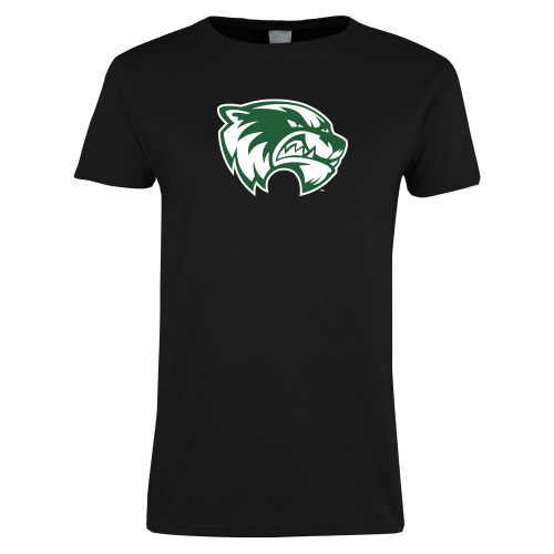  Womens Black Short Sleeve Tee - Primary Logo