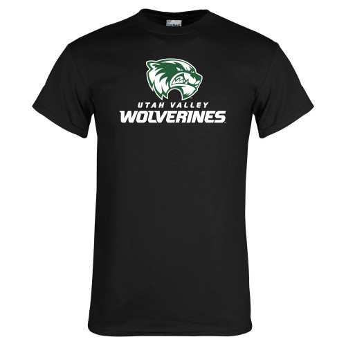  Black T Shirt - Utah Valley Wolverines Logo