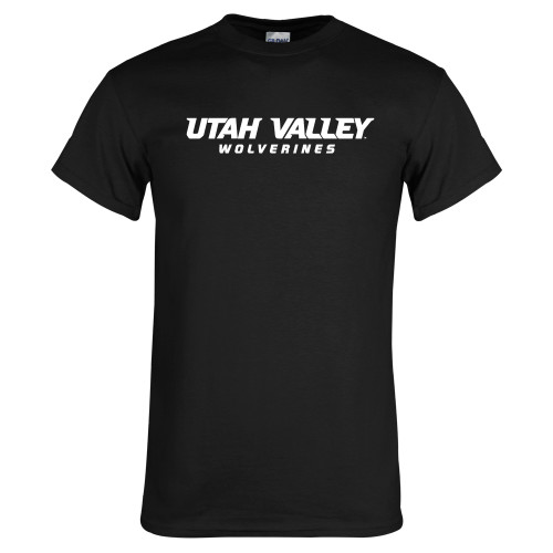  Black T Shirt - Utah Valley Word Mark