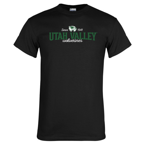  Black T Shirt - Utah Valley Since 1941