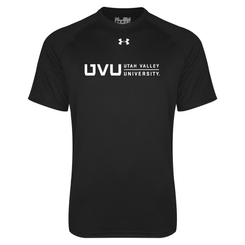  Under Armour Black Tech Tee - UVU Utah Valley University Horizontal