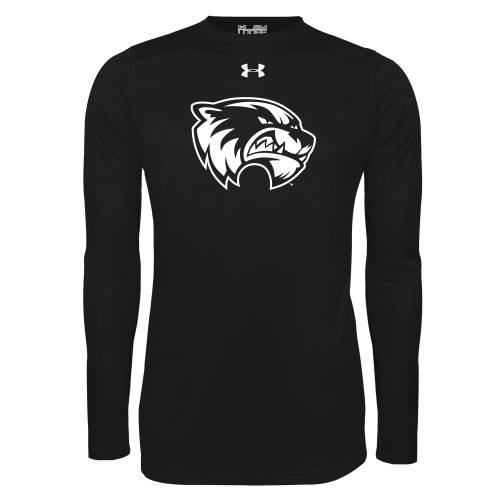  Under Armour Black Long Sleeve Tech Tee - Primary Logo