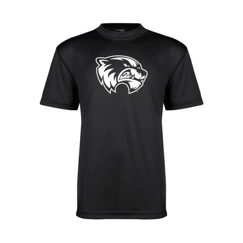  Youth Performance Black Tee - Primary Logo