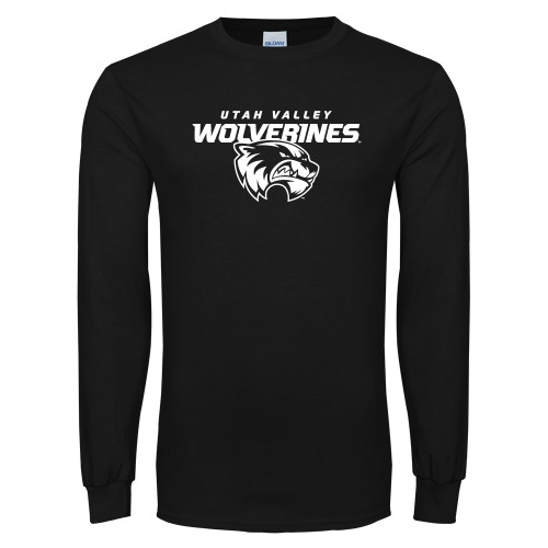  Black Long Sleeve T Shirt - Secondary Logo