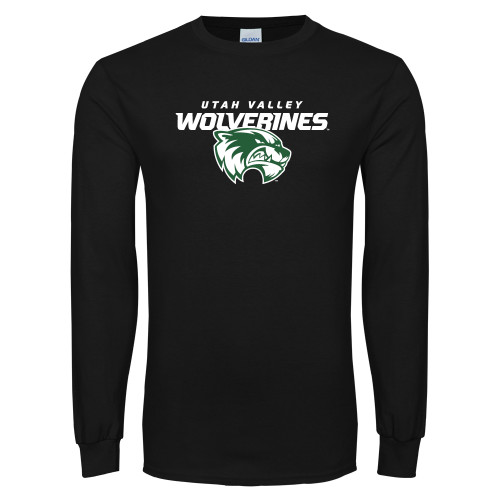  Black Long Sleeve T Shirt - Secondary Logo