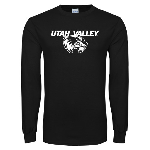  Black Long Sleeve T Shirt - Utah Valley Logo