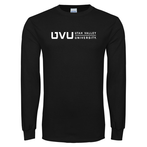  Black Long Sleeve T Shirt - UVU Utah Valley University Horizontal