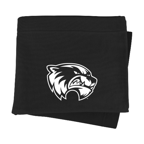  Black Sweatshirt Blanket - Primary Logo