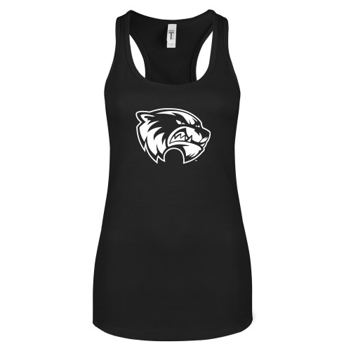  Next Level Womens Black Racerback Tank  - Primary Logo