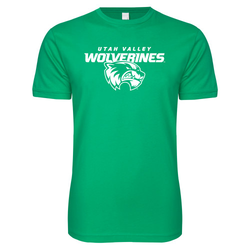 Next Level Kelly Green SoftStyle T Shirt - Secondary Logo
