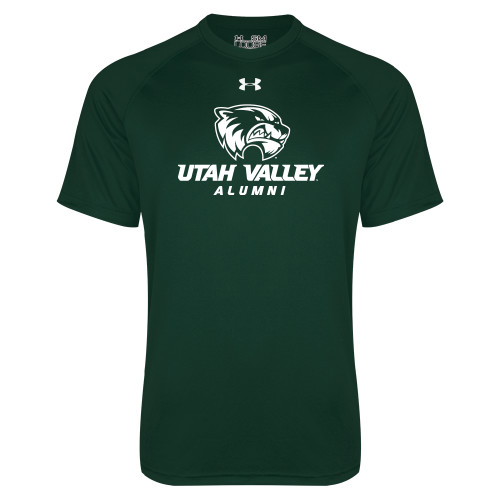  Under Armour Dark Green Tech Tee - Alumni
