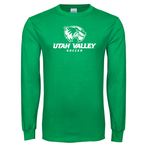  Kelly Green Long Sleeve T Shirt - Soccer