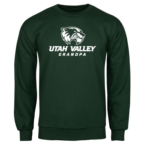  Dark Green Fleece Crew - Grandpa